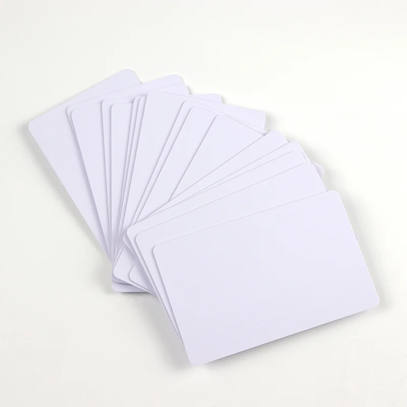 10 Cái/lốc PVC Nhựa Trống Chứng Minh Thư Không Chip Thẻ Mỏng CR80 Có Sẵn Cho Máy In Thẻ