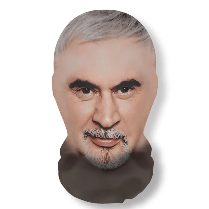 3D Printed Real Person Mask Funny 360 Degree Full Face Masks Cosplay Internet Celebrity Props Elastic Mesh Balaclava Headcovers