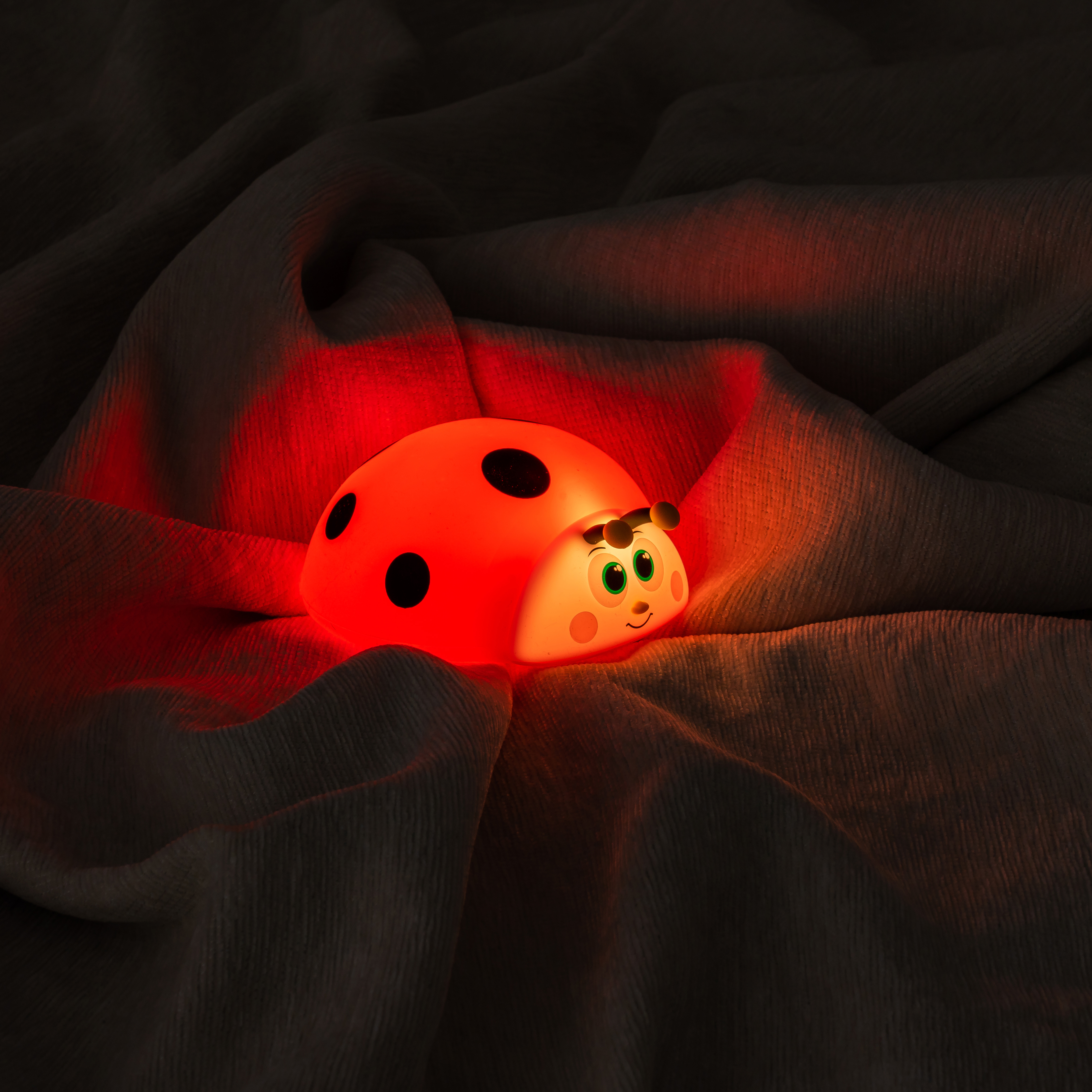 Night Light Silicone Nursery Sleeping Lamp Touch Control Nightlights USB Rechargeable Table Lamp for Baby Child Cute Ladybug