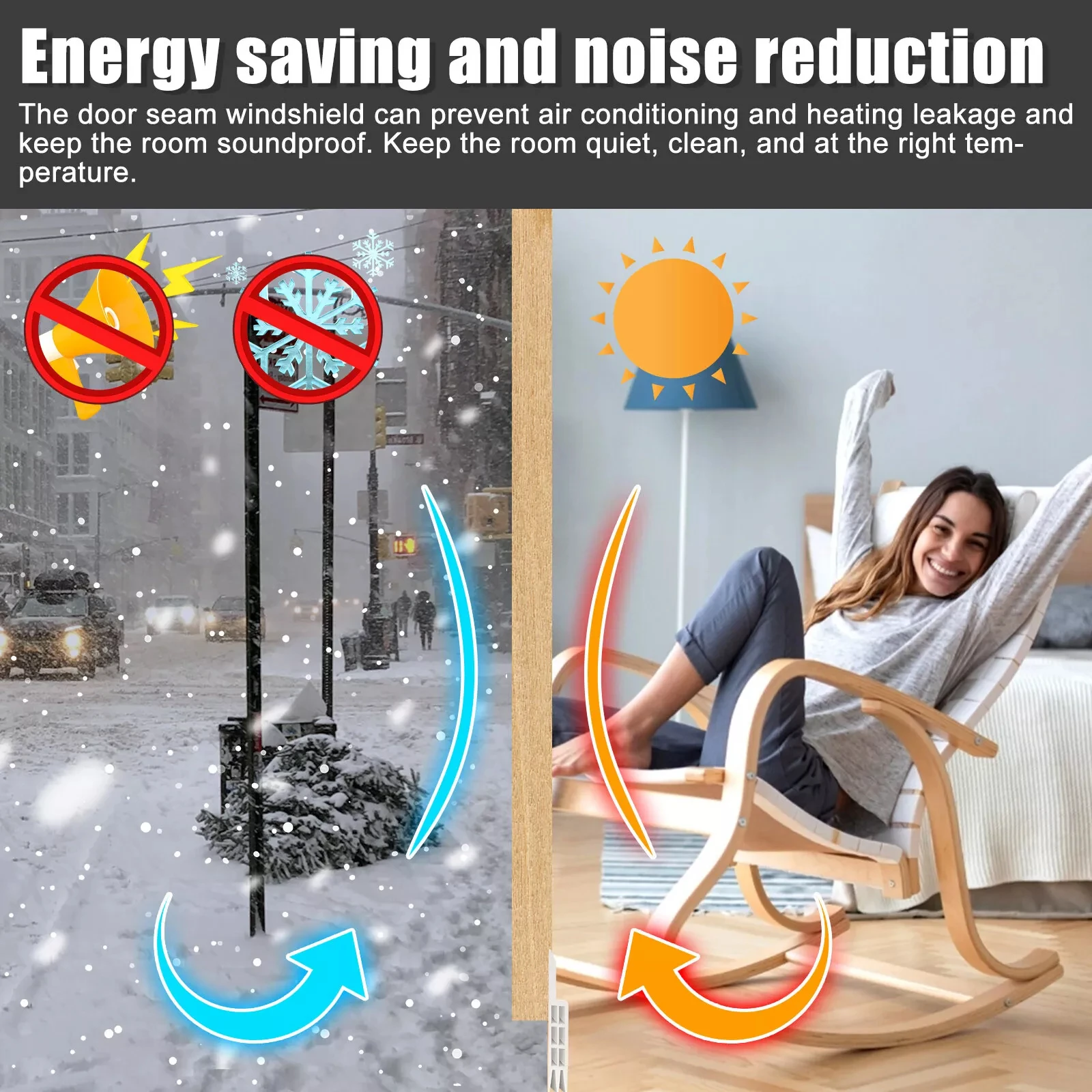 1 เมตรด้านล่างแถบปิดผนึกSelf-Adhesive AoorsและWindowsฉนวนกันเสียงWindproofมีรูพรุนซีลStrip