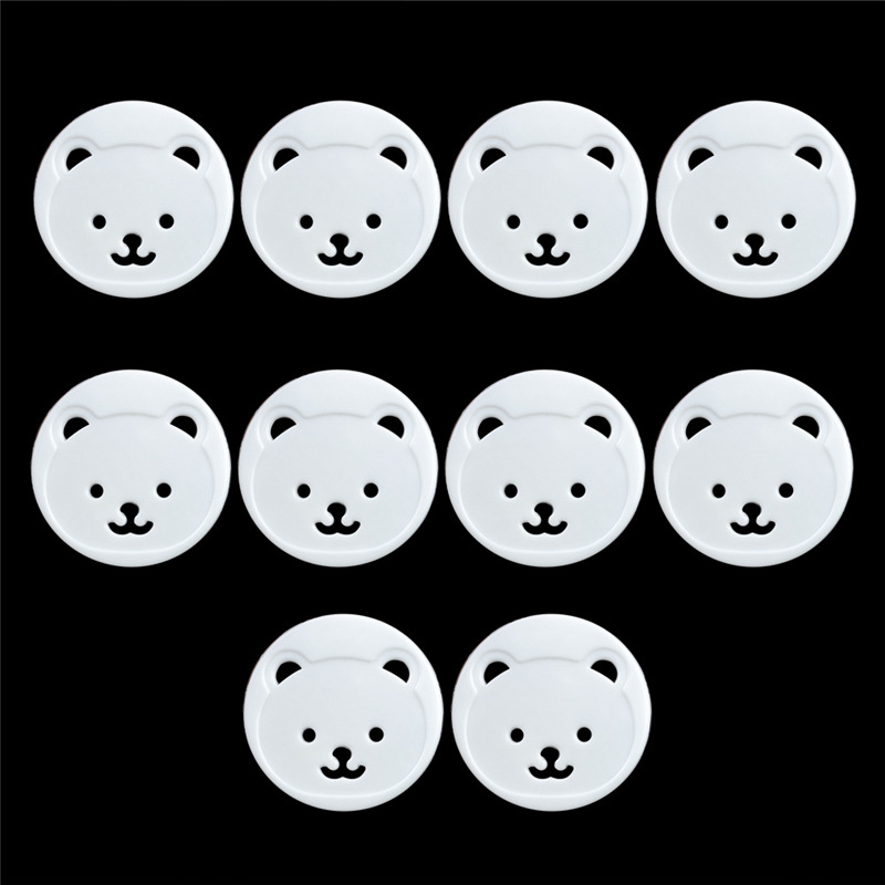 10Pcs Baby Safety Child Electric Socket Outlet Plug Protection Security Two Phase Safe Lock Cover Kids Sockets