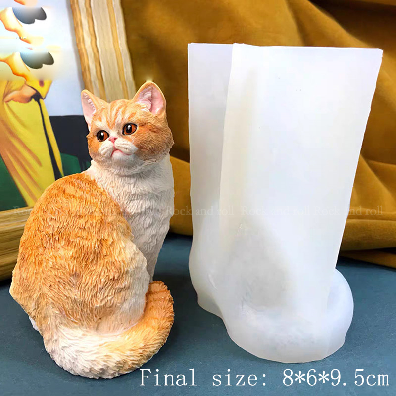 Plester cetakan silikon dekorasi membuat Garfield plester aromaterapi bentuk DIY buatan tangan hadiah cetakan Resin epoksi