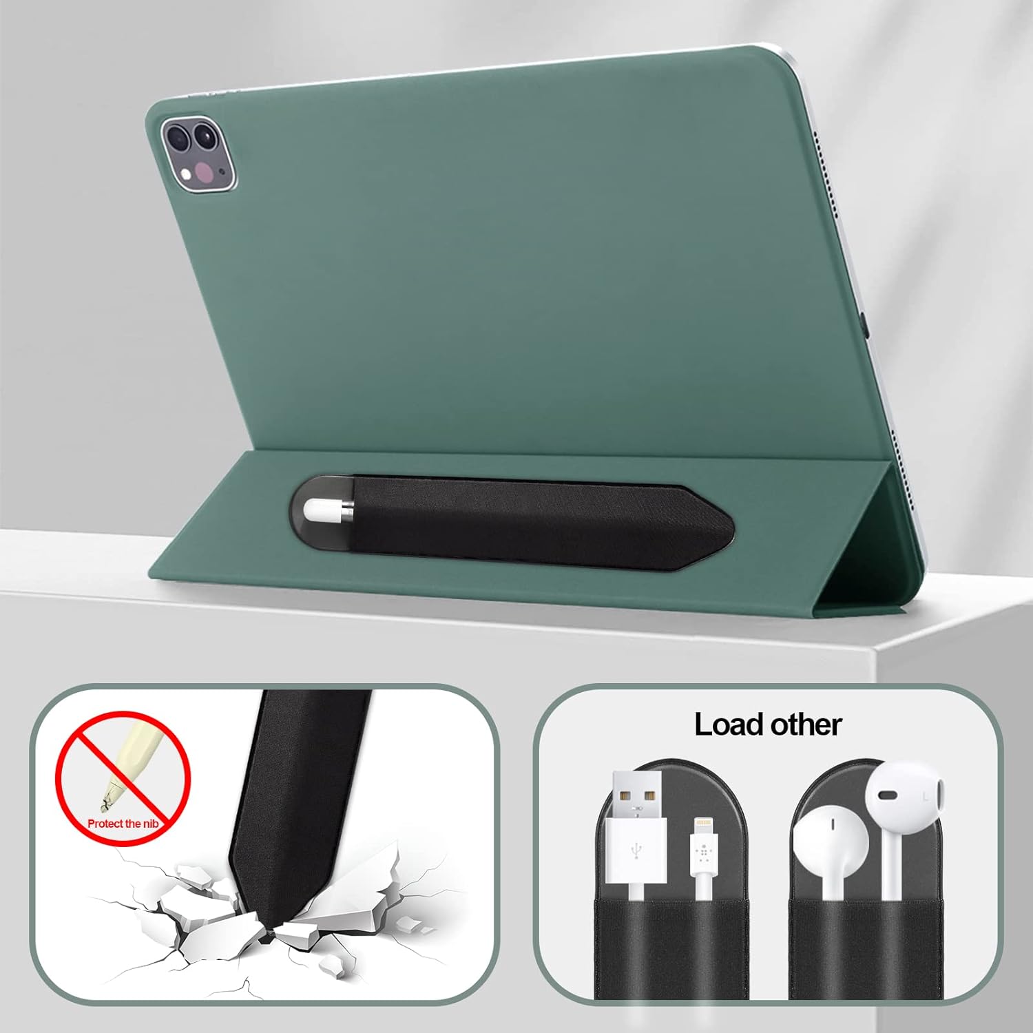 Estuches de lápices adhesivos para Apple Pencil 2 1, soporte para IPad, funda para lápiz, tableta, bolsa para lápiz táctil, funda para lápiz óptico