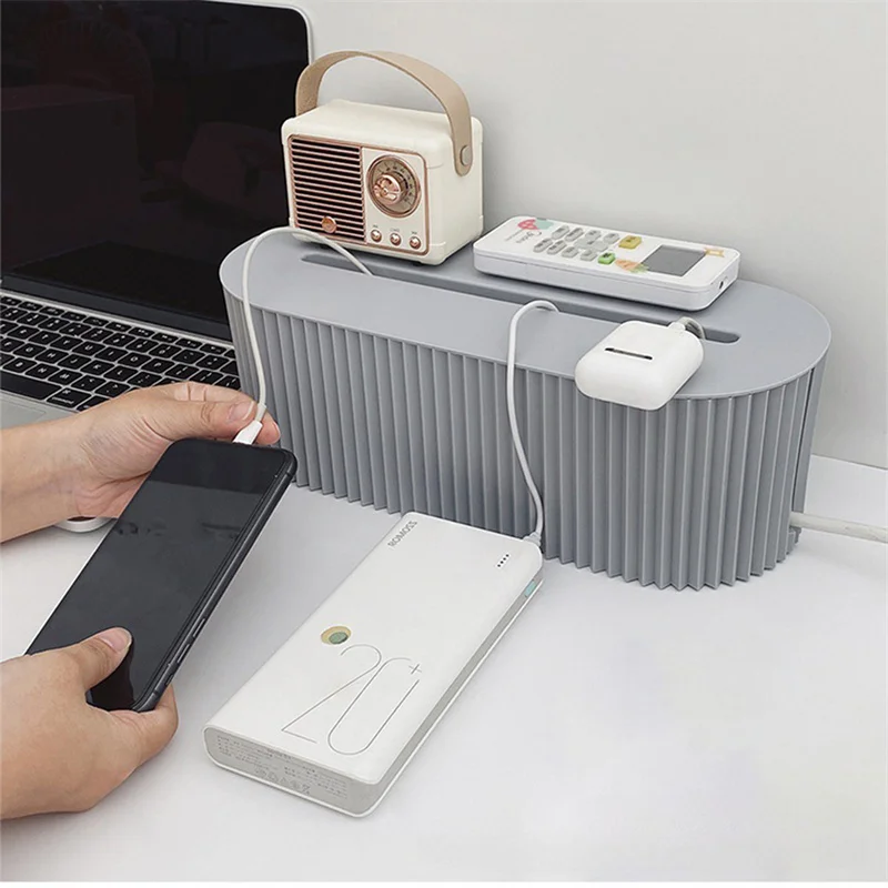 Caja de almacenamiento de tablero de enchufe nórdico, estuche organizador de cables, enchufe, enrutador WiFi inalámbrico, pulsera, estante de soporte de enchufe de línea de datos de escritorio