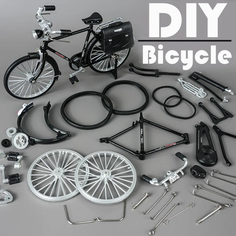 Simulation retro 28 metal die-cast bicycle model creative DIY home decoration 1:10 decoration adult fun toy decoration crafts