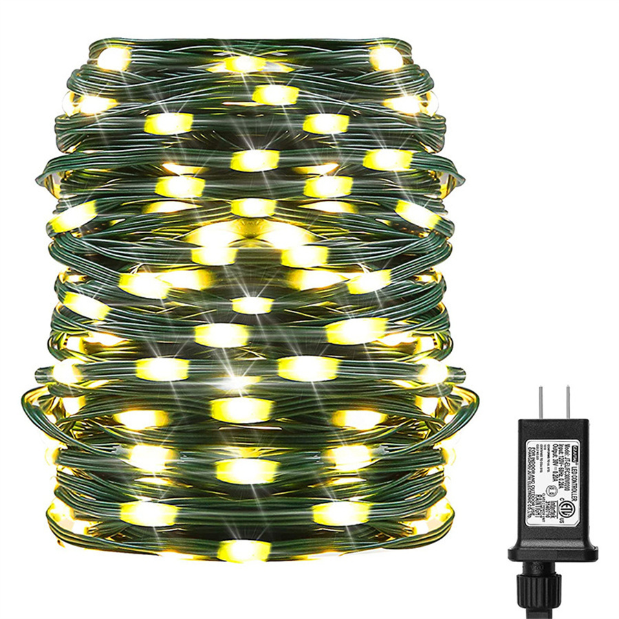 Neue 20M 50M 100M Led Weihnachten String Licht Outdoor 8 Modi Wasserdichte Girlande Fee Lichter für Party hochzeit Terrasse Garten Decor