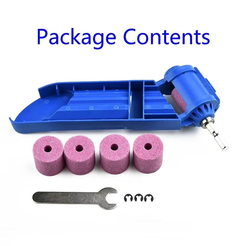 1 Set Portable Drill Bit Sharpener Sharpening Tool Drill Sharpener Wrench Corundum Grinding Wheel Millstone Accessories Tool set