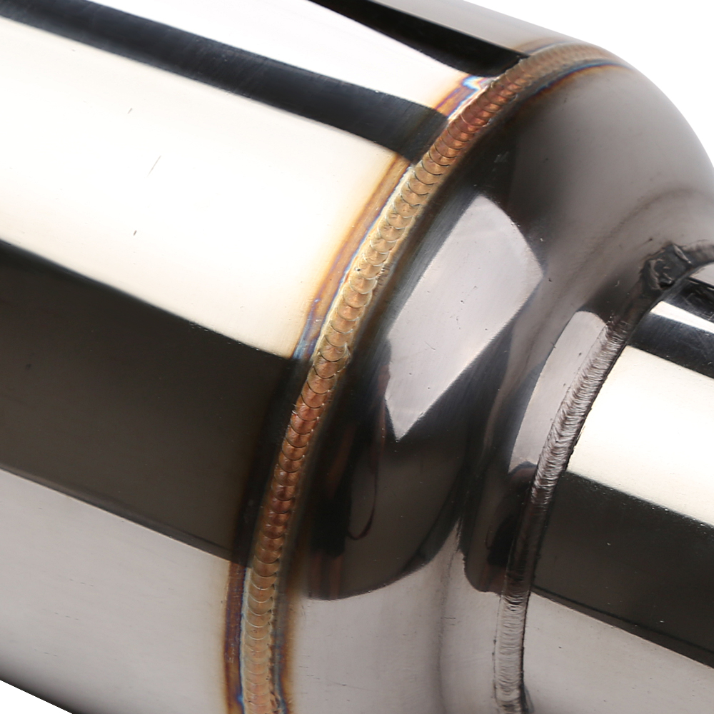 Universele 2.5 "/3" Inlaat Uitlaatdemper Pijp Rvs Resonator 12 "Lengte Diepe Geluid Prestaties