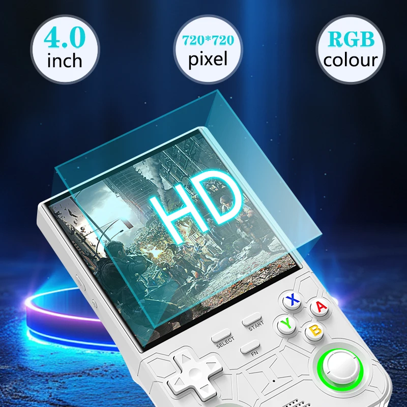 Nuova console di gioco portatile ultra retrò R36 Sistema Linux open source da 4,0 pollici Console di gioco portatile con lettore video portatile da 128 GB