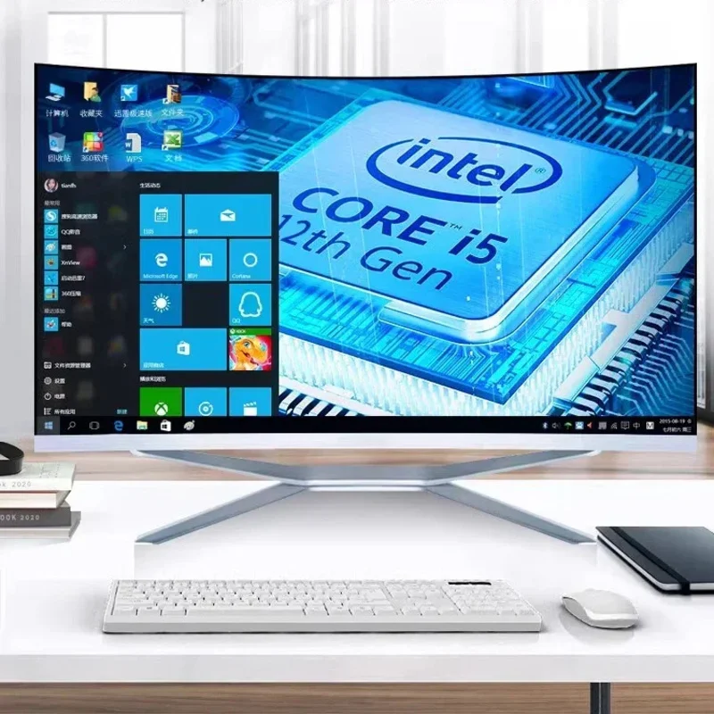 pc desktop computerWholesale 27Inch Aio Barebone Core I7 All In One Pc All In One Curved Led Computer For Gaming