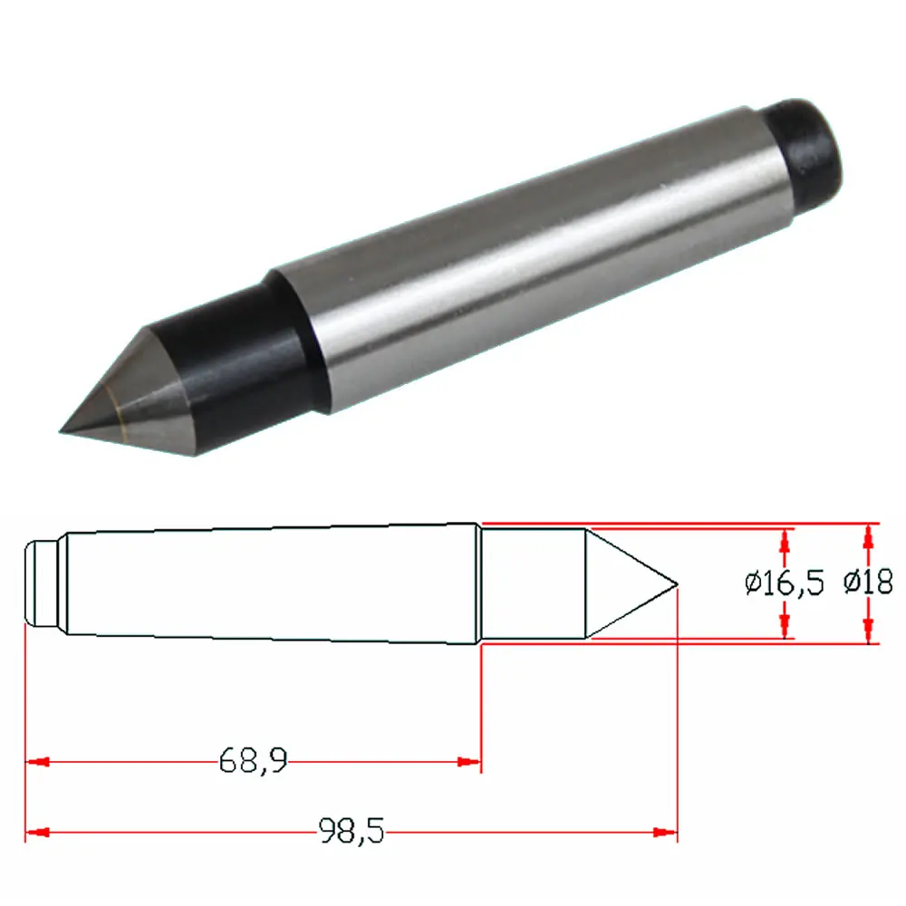 CNC Rotary Axis Tailstock Cutter Lathe Tool Light Duty Live Center MT2 Morse Taper for Metal Wood Lathe Turning Engraver Machine