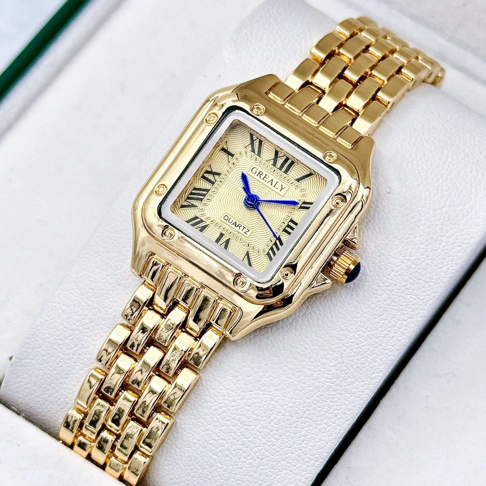 Novo relógio feminino luz marca de luxo negócios ouro aço inoxidável senhoras moda relógios quartzo feminino pulseira relógio pulso