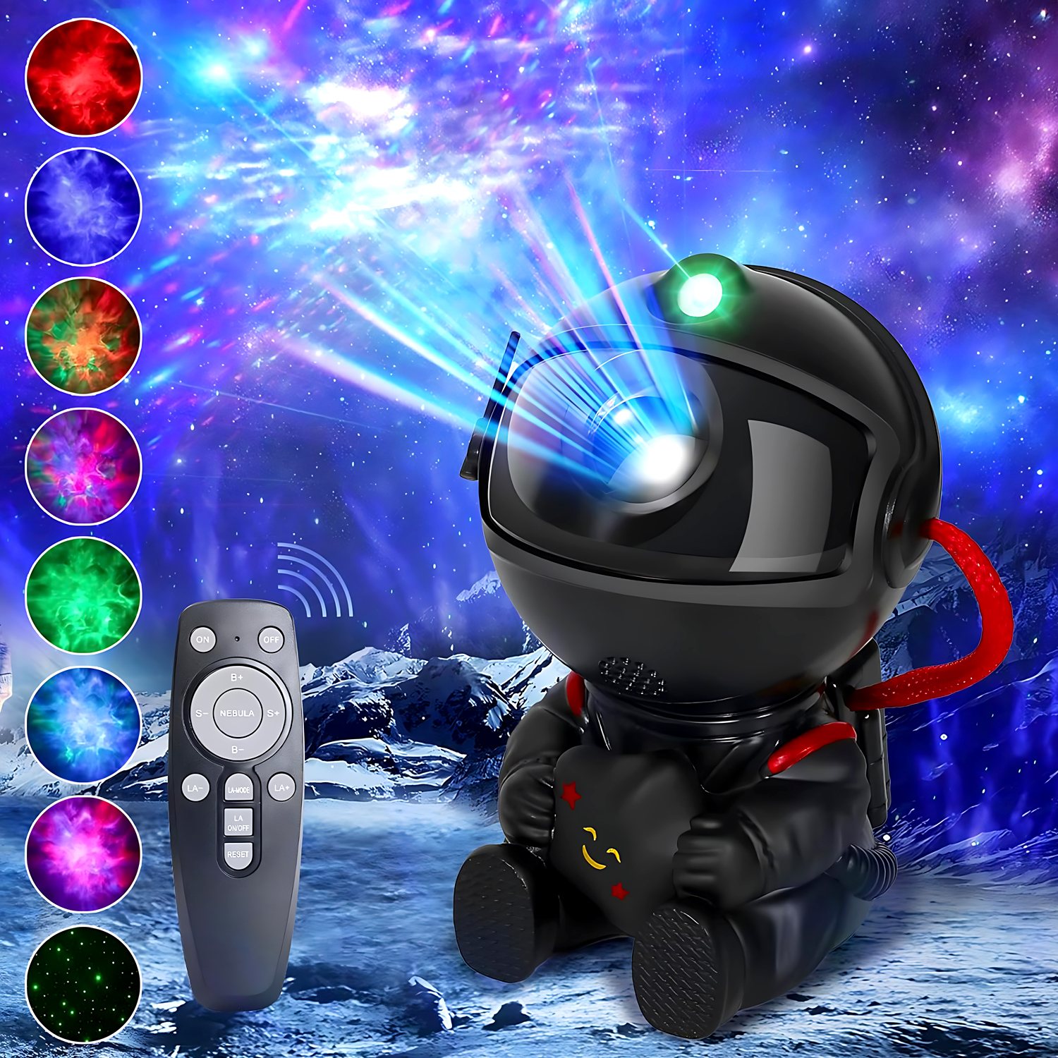 โปรเจคเตอร์ดาว Galaxy Night Light นักบินอวกาศโปรเจคเตอร์อวกาศ Starry เนบิวลาเพดานโคมไฟ LED สําหรับห้องนอนตกแต่งบ้านเด็กของขวัญ