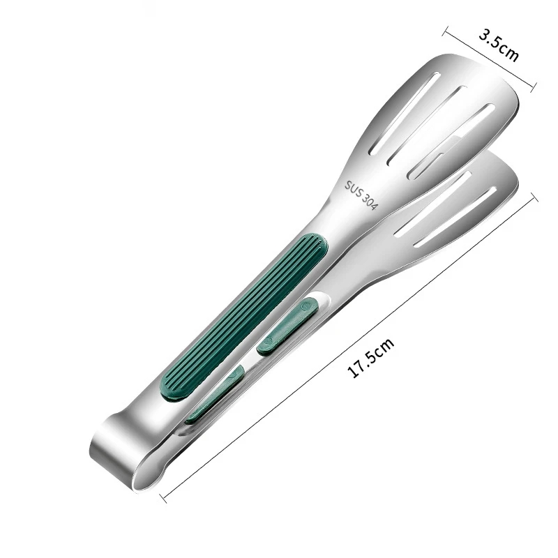 Cozinha e churrasqueira acessórios, aço inoxidável grampo do alimento, clipe de pão, ao ar livre, coreano