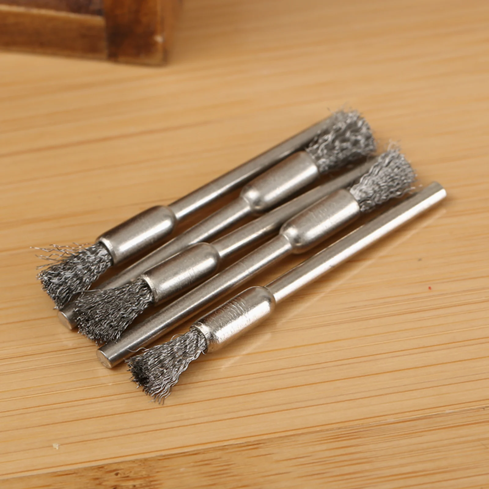 Aço inoxidável Wire Wheel Brushes para Dremel Rotary Tool, Pincéis de lápis, Polimento Wheel, 5Pcs