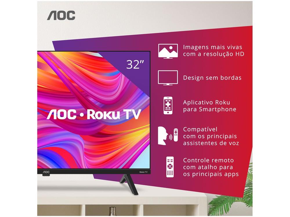 SMART TV 32  HD AOC ROKU