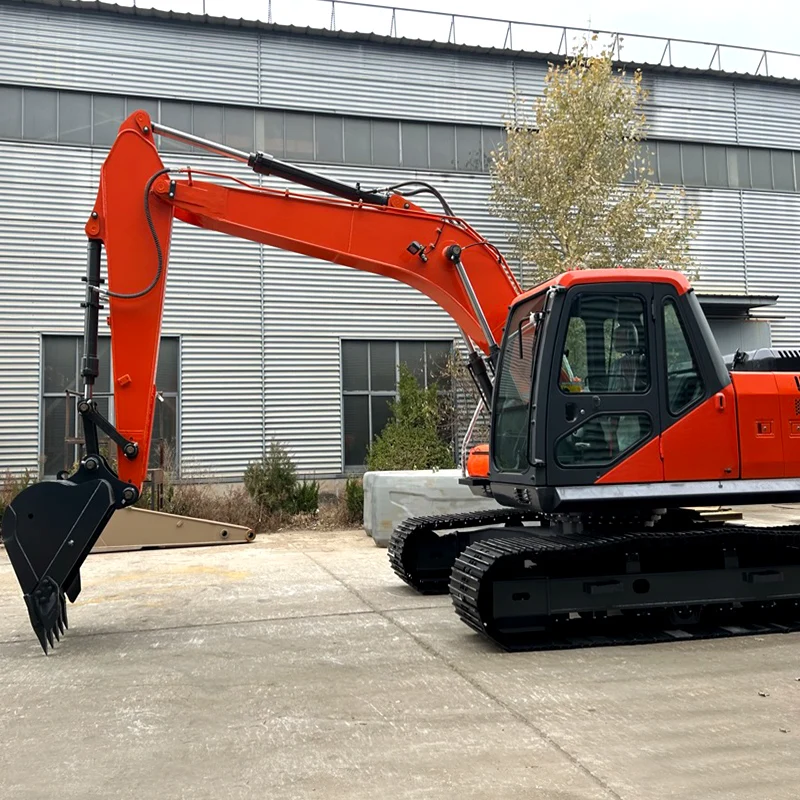Customized Digging Trenches Small Digger 16 Ton Crawler Towable Gasoline Micro Earth Moving Machinery Mini Excavator