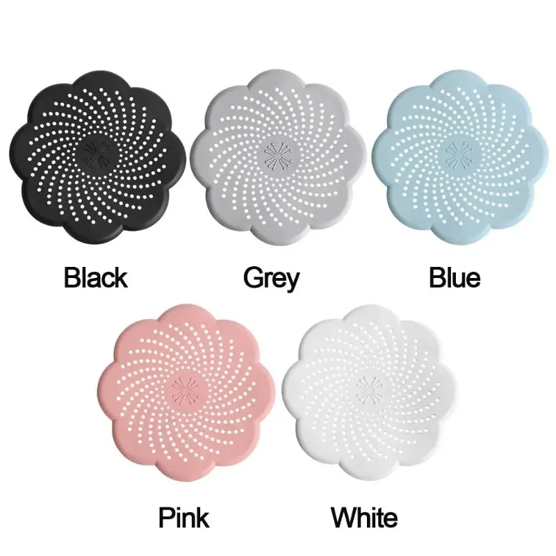 Blume Form Silikon Boden Ablauf Abdeckung Mesh Waschbecken Sieb Anti-blocking Haar Reinigen Abfall Catcher Küche Bad Zubehör
