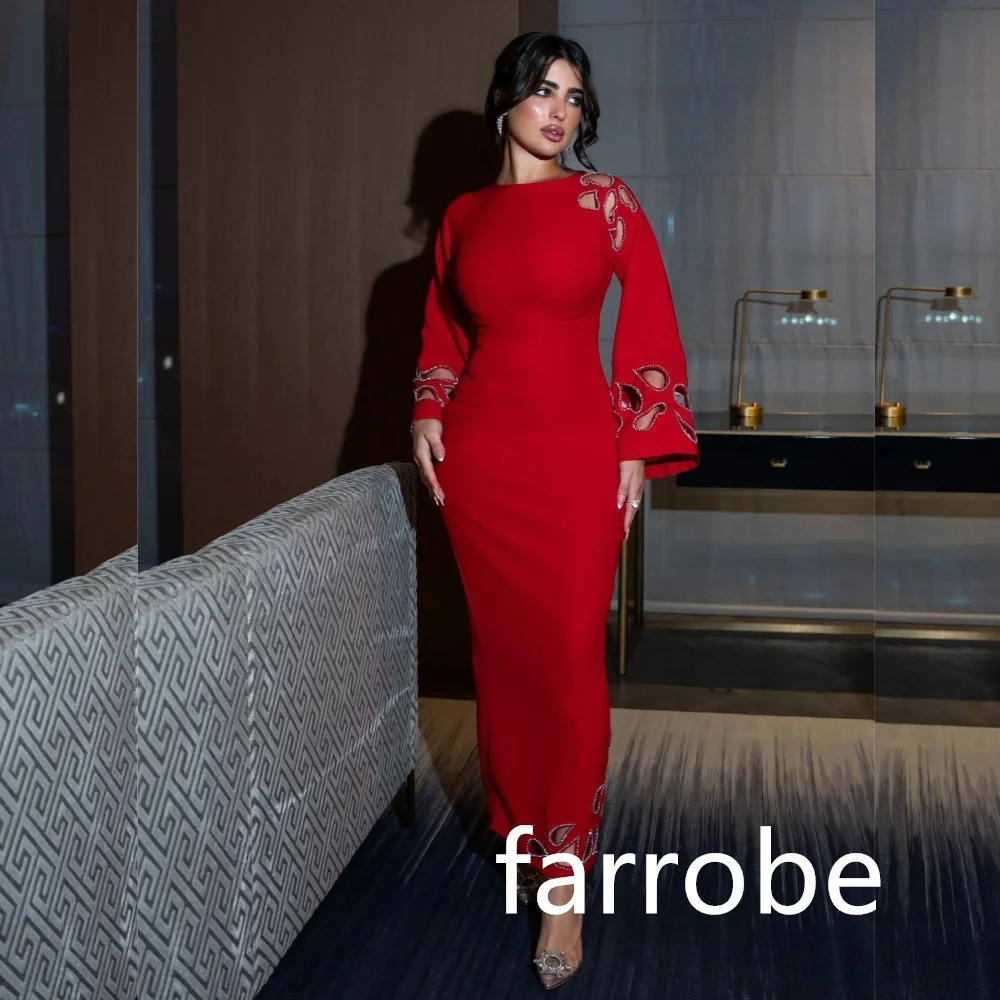 Personalizado formal jérsei plissado a linha o-pescoço midi vestidos de noite clássico requintado estilo moderno pastrol unisex chinês