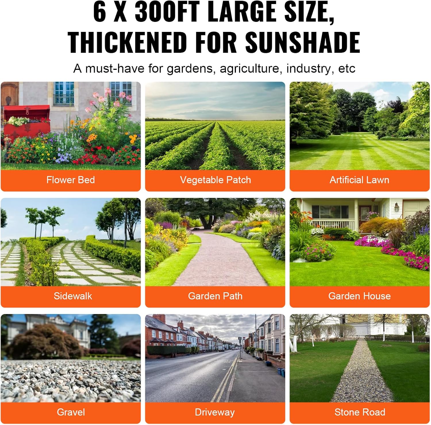 Paño Mantillo Antimalezas 1,8 x 91,4 m Geotextil Tejido Anticrecimiento de Malezas Bajo Grava 102 g/m2 Paño PP Permeable R