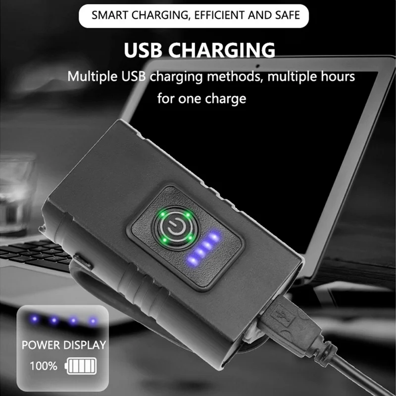 Mới Đèn LED Xe Đạp 1000LM USB Sạc Màn Hình Hiển Thị Công Suất MTB Đường Núi Trước Xe Đạp Đèn Đèn Pin Xe Đạp Thiết Bị