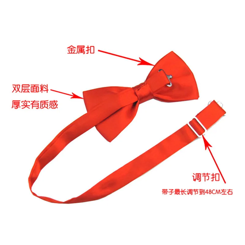 Classique hommes noeud papillon garçons filles enfants noeud papillon mode couleur unie vert rouge noir blanc vert cravates de mariage accessoires