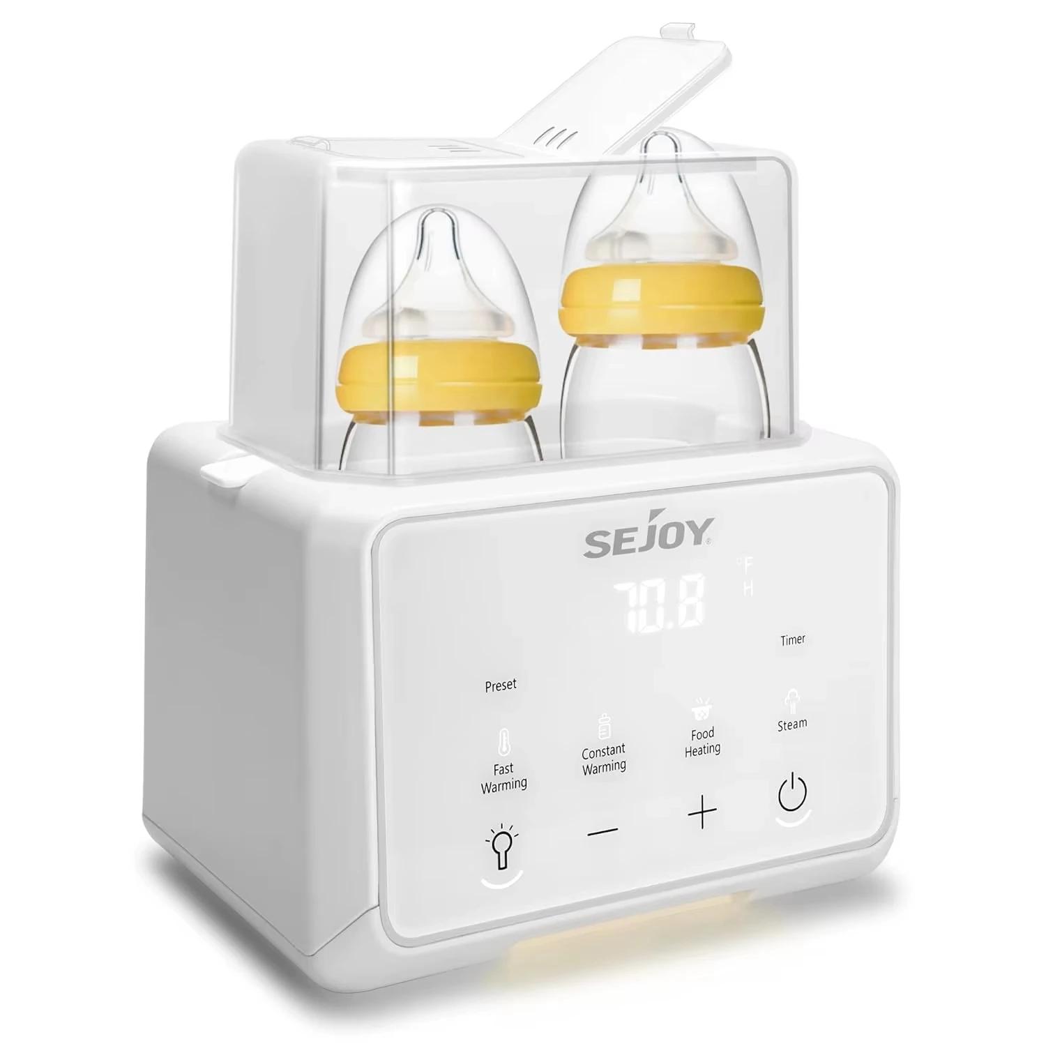 SEJOY Flaschenwärmer, 6 in 1, Muttermilch- und Formelmilchwärmer, Babynahrungsheizung, Baby-Wasserwärmer, Essentials zum Stillen