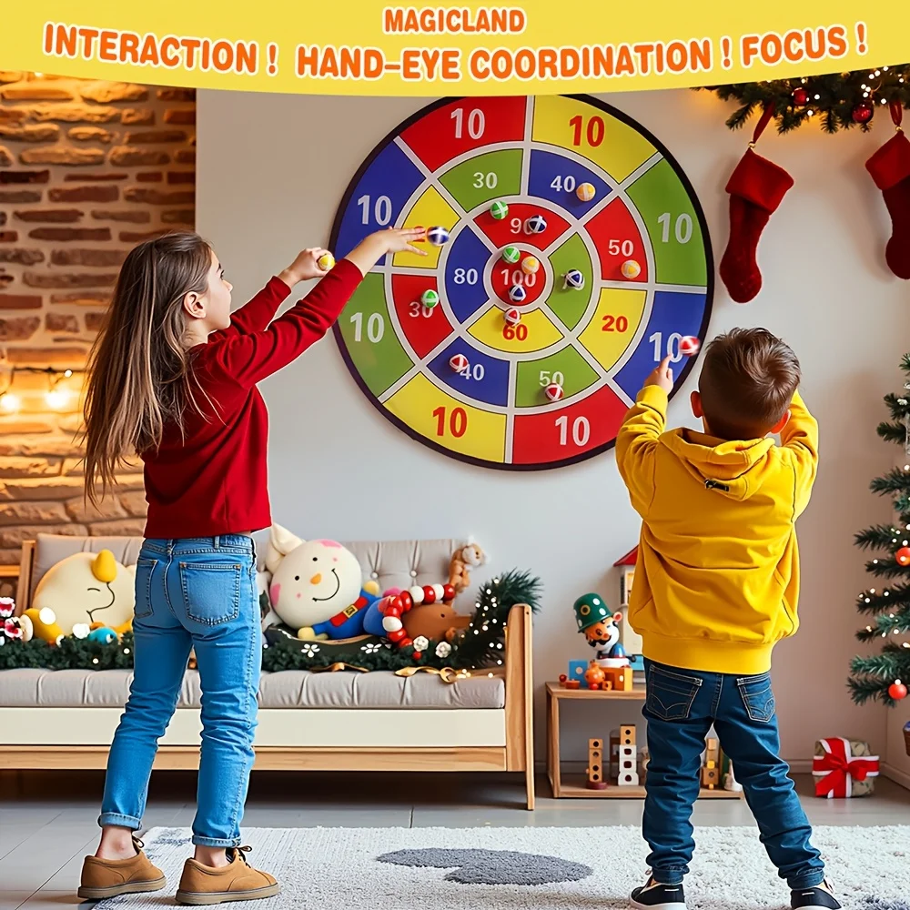 Montessori Throw Sport Slingshot Target Sticky Ball Dartboard Basketball Board Games Educational Children's Outdoor Game Toy