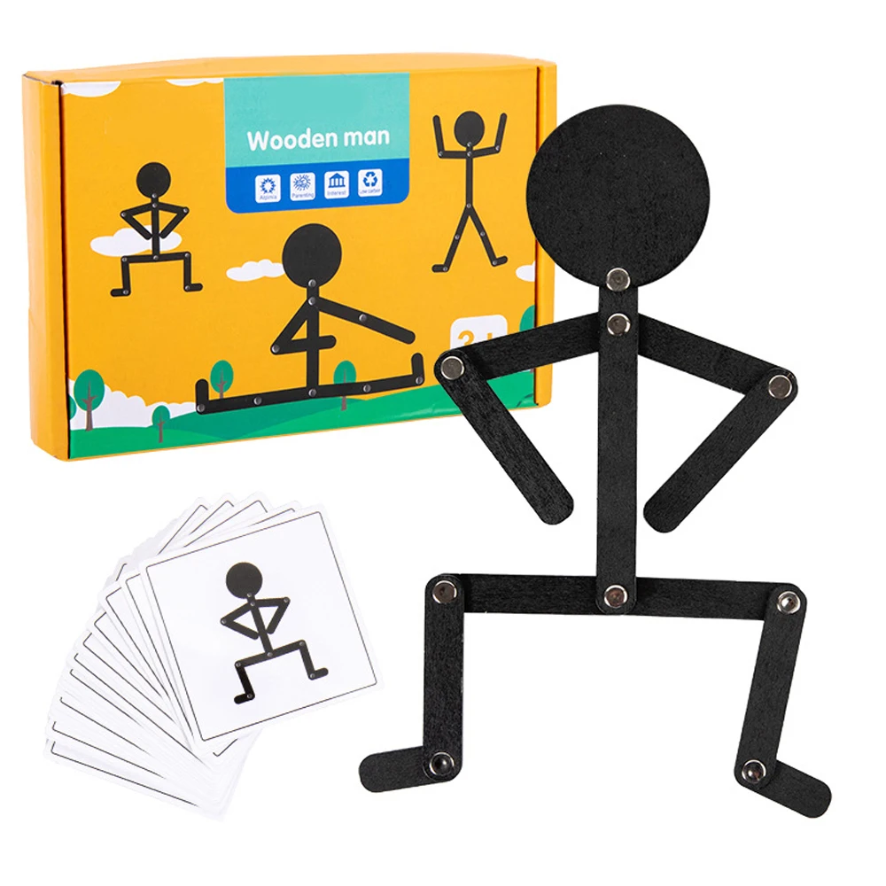 Giocattoli Montessori per bambini Puzzle educativi per l'apprendimento precoce in legno Puzzle per posa sportiva Migliora le abilità pratiche Regali per la tavola occupata