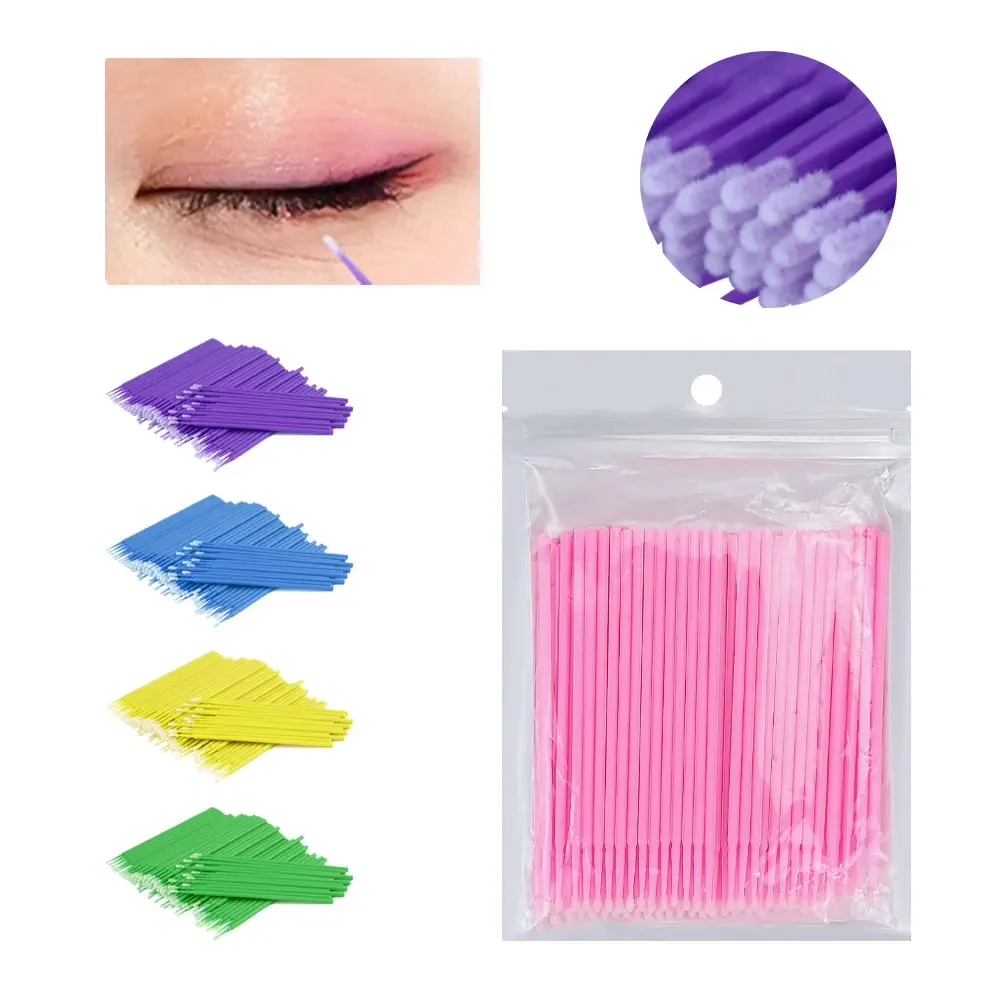 100 unids/bolsa, aplicadores de maquillaje, cepillo de dientes para aplicación Denta, cuidado bucal, materiales de dentista, Micro desechable para odontología