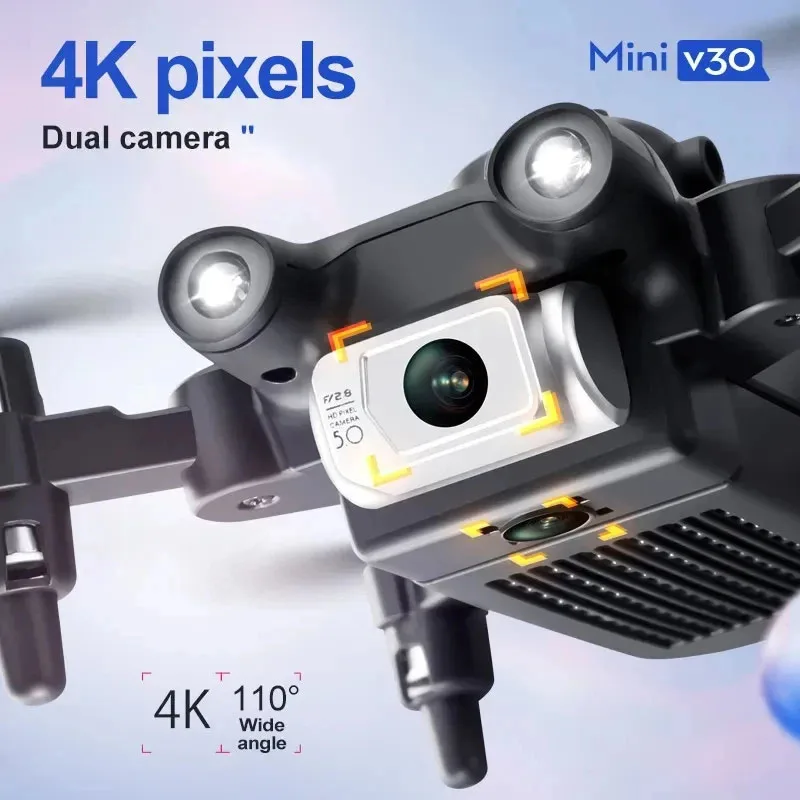 Xiaomi v30 mini drone com câmera hd 8k fpv rc drones profissional de cinco lados para evitar obstáculos helicóptero drone brinquedo uav 10000m