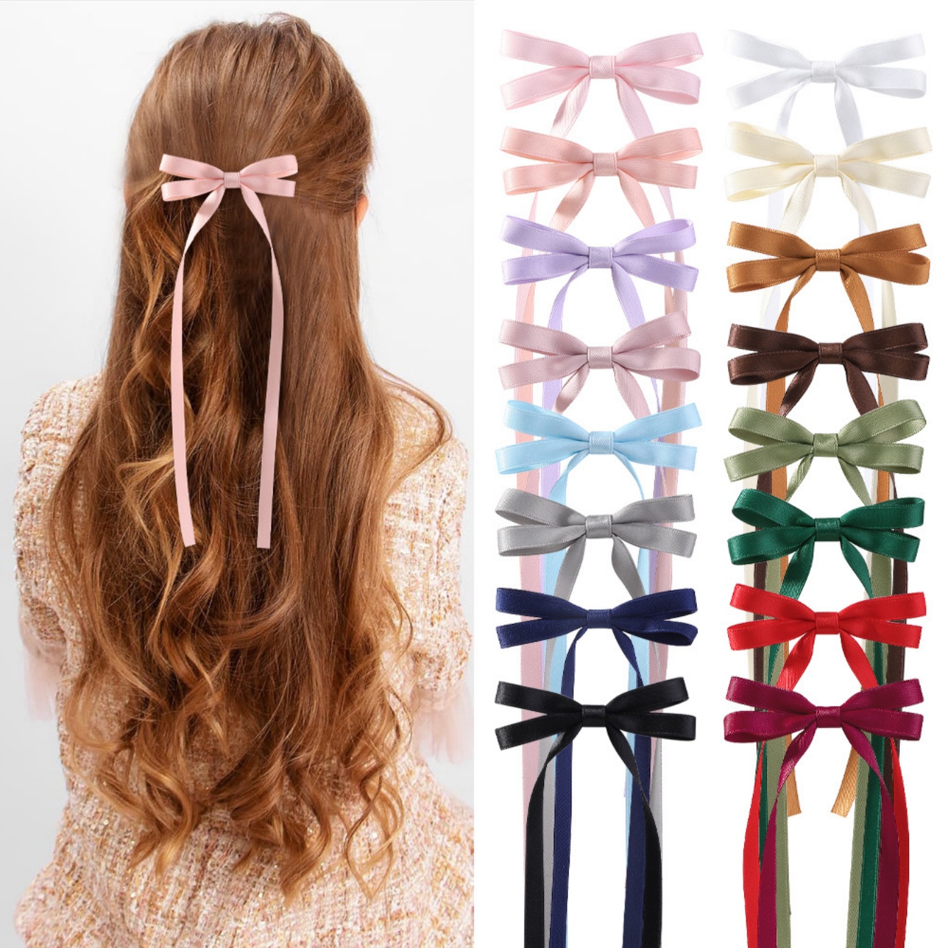 Nieuwe Leuke Strik Hoofdband Lange Kwast Haar Clip vrouwen Haaraccessoires Meisjes Party Hoofddeksels Side Clips Groothandel