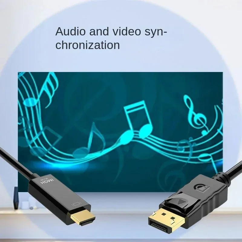 4K DisplayPort to HDMI-compatible Cable for PC Laptop HDTV Projector Monitor 3m DP to HD Adapter Display Port Video Audio Cable