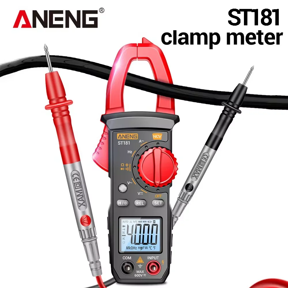 ANENG ST181 Professionelles Multimeter Digital Pinza amperimétrica Amperemeter Zangenmessgerät AC/Strom Spannung Durchgangsprüfer Werkzeuge