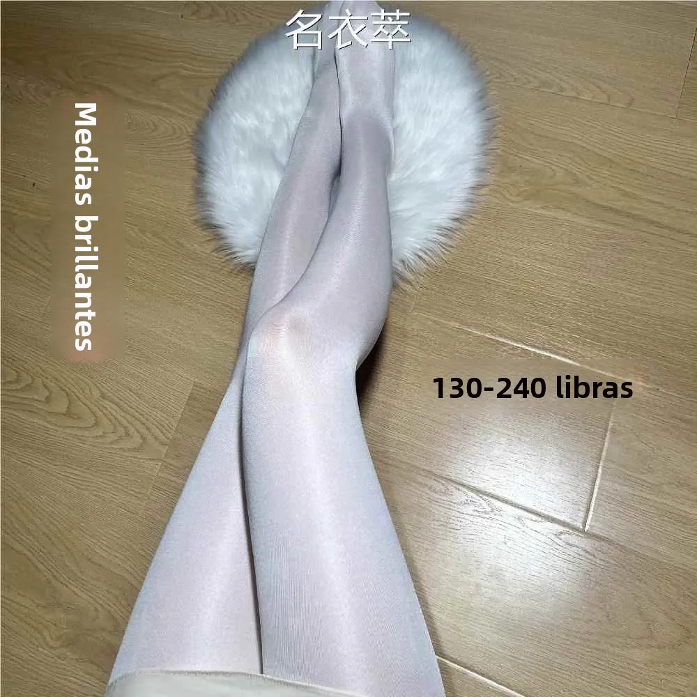 Medias Brillantes de Talla ande, Pantimedias Suaves para Escenario, Medias de Cuerpo Entero, Leggings Elásticos 50D, Medias...