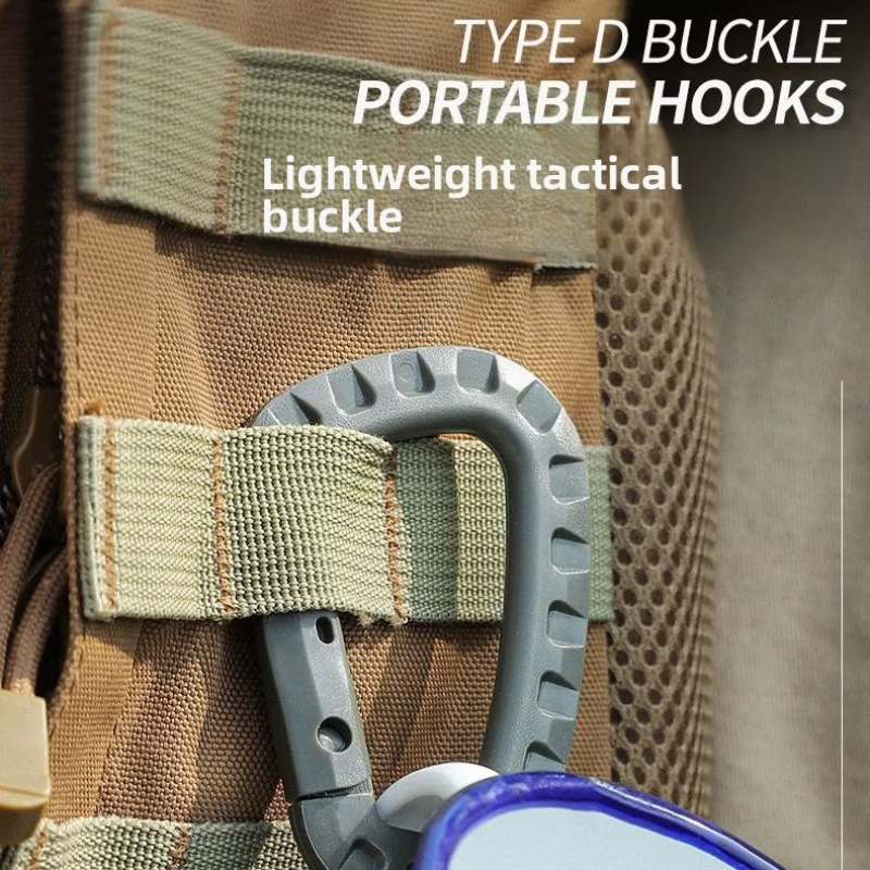 1-5 個のキーチェーンアウトドアバックパックハイキングフック、キャンプハイキングバッグバックル、アウトドアハイキングバックパックバックル、キーディー​​バックル