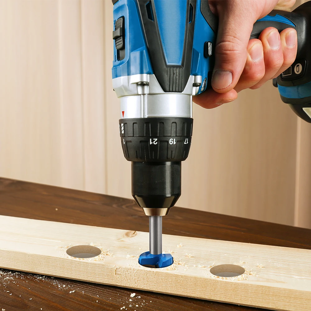 Hex Shank บานพับเจาะ Bit 16-50mm Hole Saw เครื่องตัดทังสเตนคาร์ไบด์ไม้ Router Bit เครื่องตัดไม้เครื่องมือ
