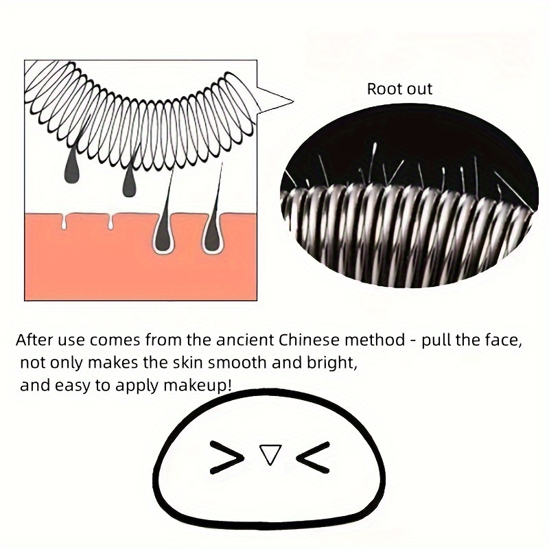 Depiladora facial de piel suave: depiladora elástica de labios y cejas, depilación facial portátil Depilación suave para una piel suave