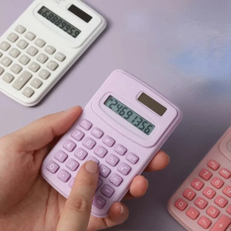 Mini-Rechner Silent Calculator Mini Edition Lern assistent tragbarer Rechner zurück zu Schul material Schüler/Finanzen
