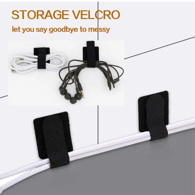 20/10/5PCS Organizzatore di cavi rilasciabili Fascette Mouse Auricolari Gestione dei cavi Fascette in nylon Riutilizzabili Loop Hoop Cinghie di nastro Cravatta