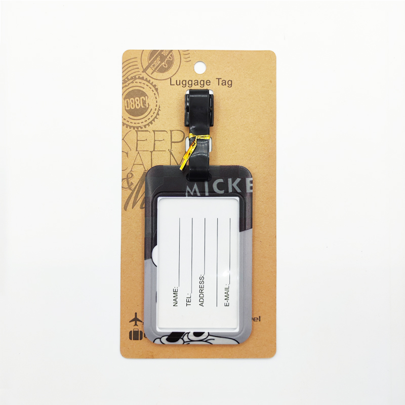 Etiqueta de bagagem do mickey minnie etiqueta de bagagem de viagem feminina disney mala id endereço titular bagagem embarque portátil mala bilhete