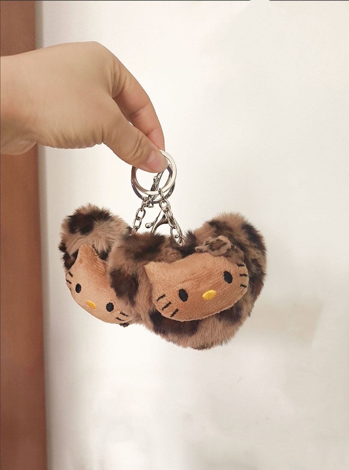 Cartoon cute kitty love plush pendant bag pendant anime peripheral key chain key pendant