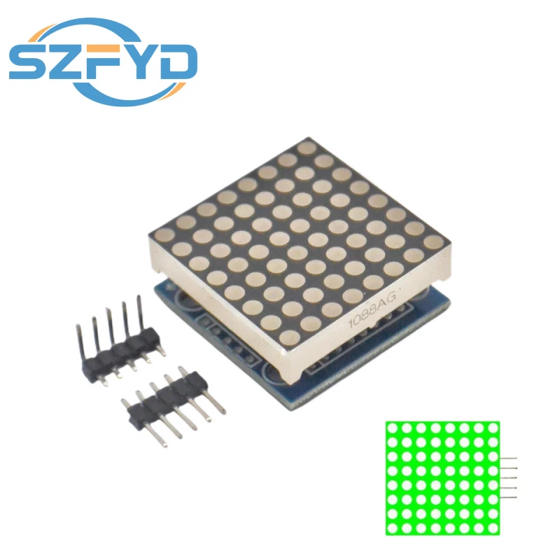 Max7219 módulo de controle de matriz de pontos, driver de controle de microcontrolador, kit diy, módulo de exibição de led mcu