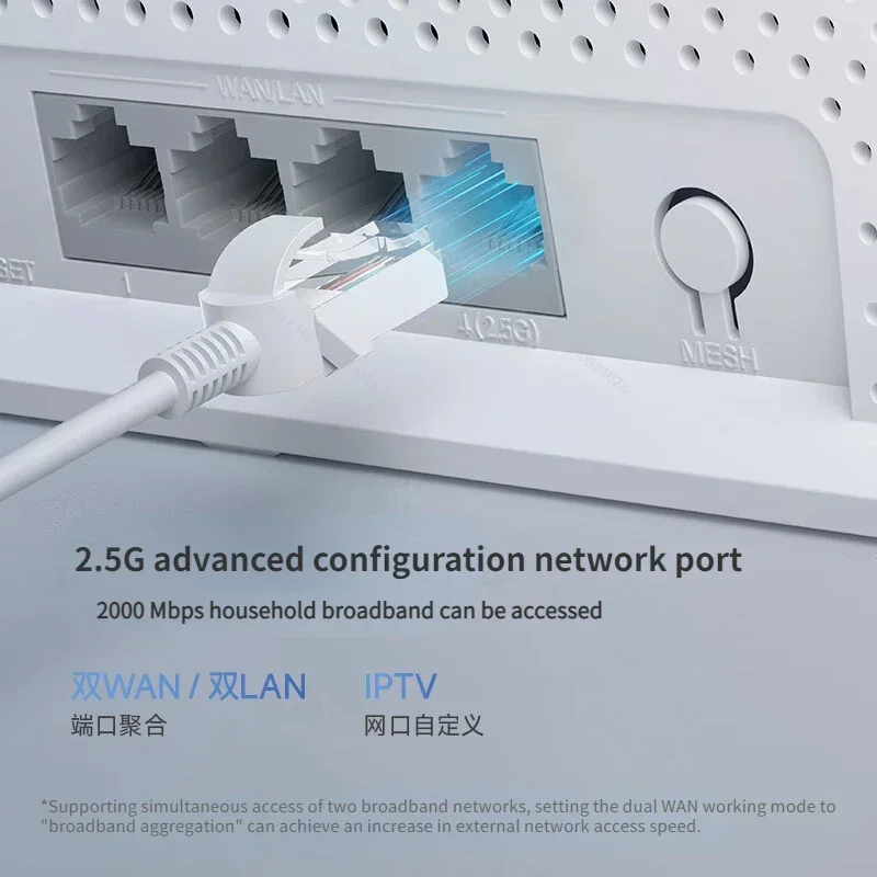 Xiaomi Router BE5000 Wi-Fi 7 2.4/5GHz Dual-Frequency 5011 Mbps wireless rate Mesh 2.5G Port IPTV OFDMA Signal Amplifier Mi Home