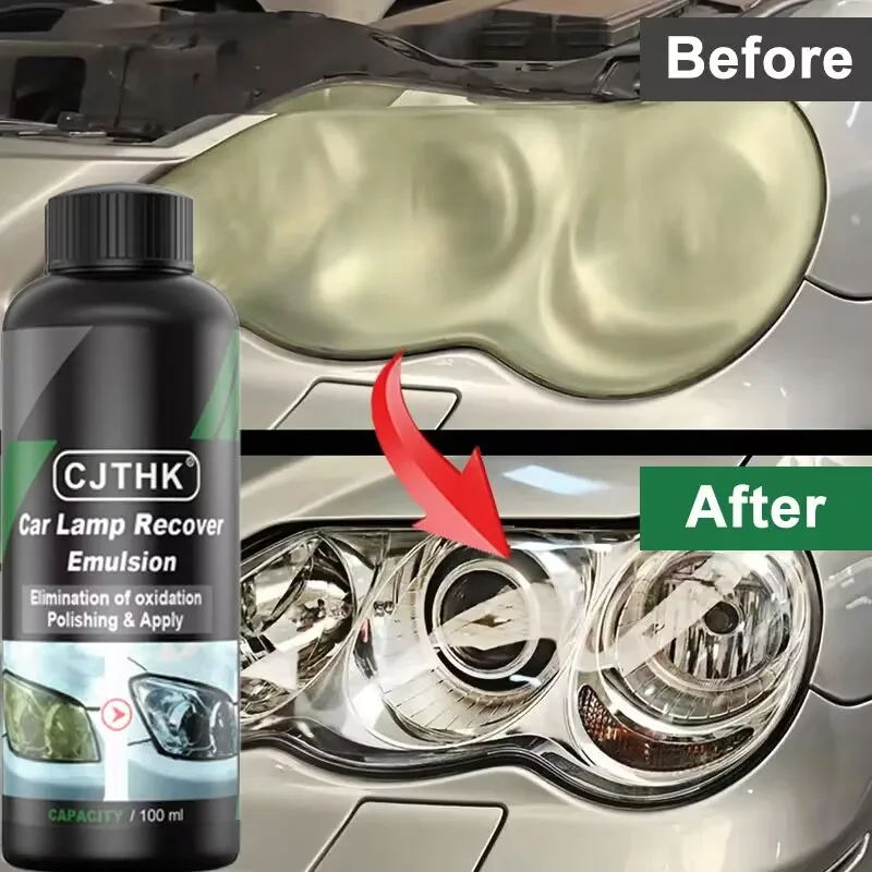 Kits de polimento para restauração de farol de carro, removedor de arranhões, pasta de limpeza para reparo, remoção de oxidação, líquido polonês