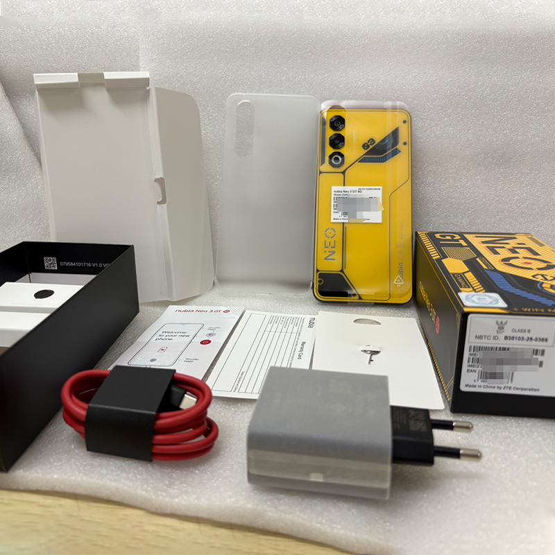 Global Version Nubia Neo 3 GT Z2465N 12+256GB Interstellargray/Electroyellow【One-year Warranty】