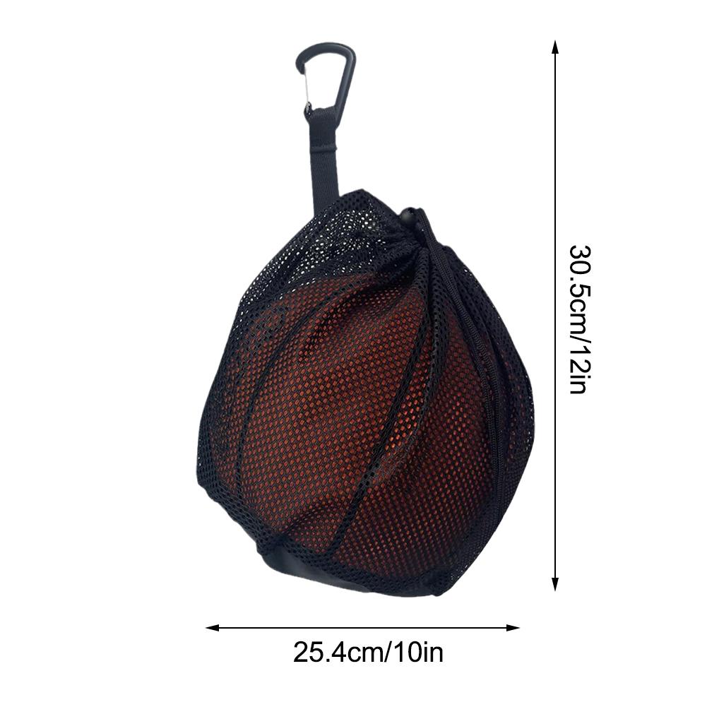 Bolsa de pelota individual, bolsa de malla para transporte, voleibol individual, baloncesto, fútbol, voleibol, bolso de malla, bolsa de pelota con Clip