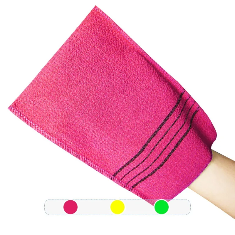 Conjunto de toalhas esfoliantes para banho, coreano, itália, asiático, esfoliante corporal, chuveiro, algodão de poliéster macio