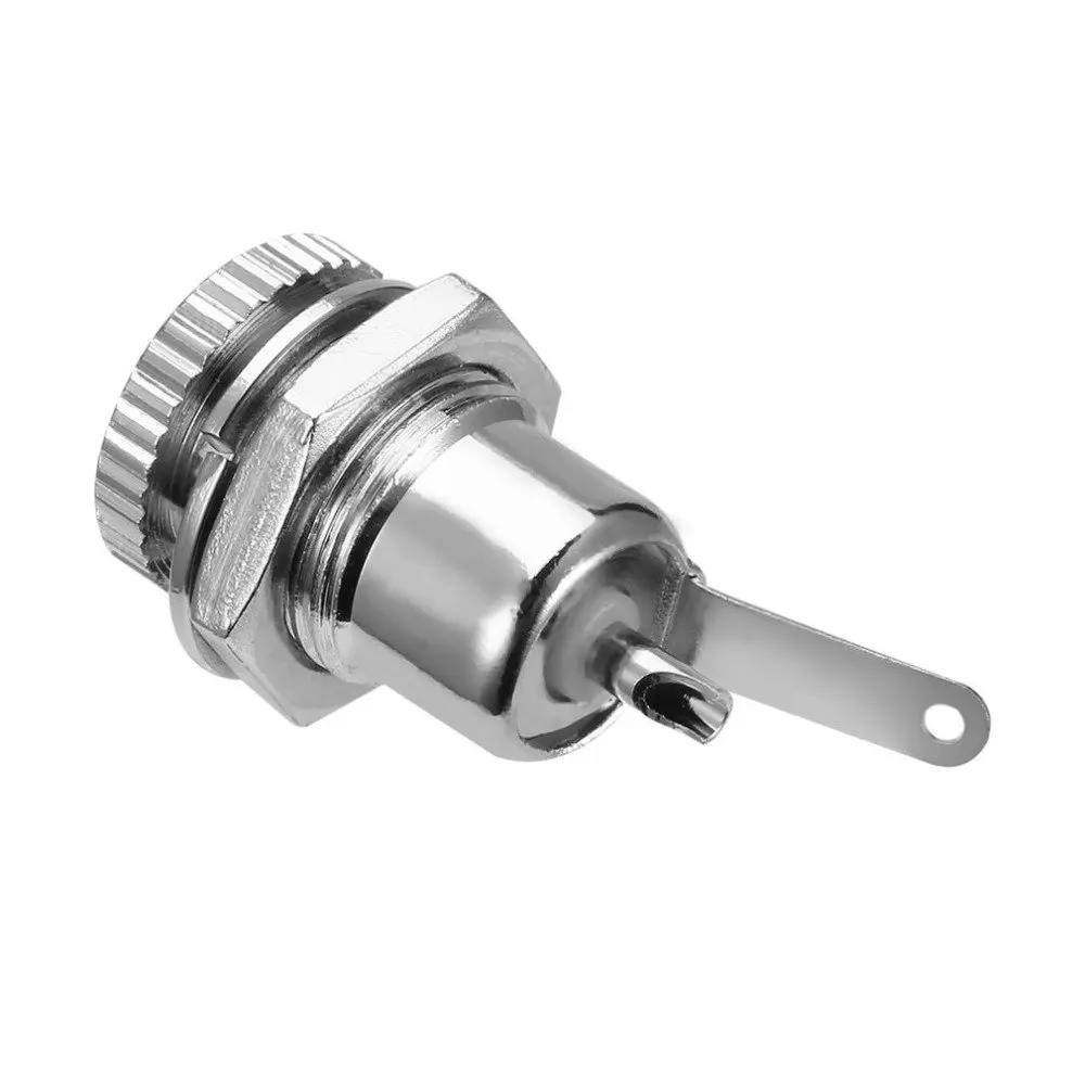 Novo 5 pacote DC-099 5.5mm x 2.1mm 30v 10a dc tomada de alimentação, adaptador de conector de montagem em painel fêmea rosqueado