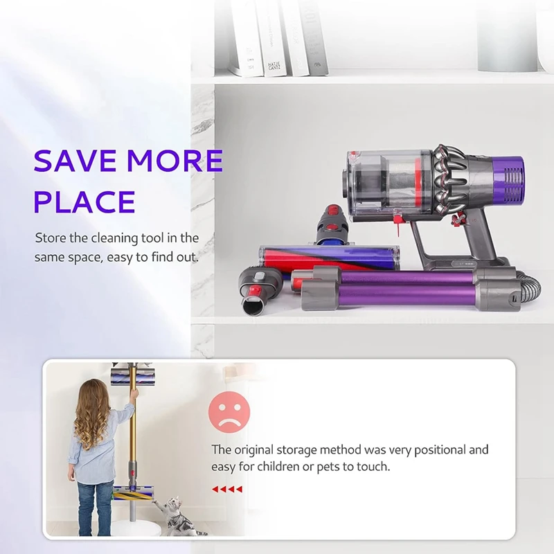 Foldable Extension Wand Compatible For Dyson V7V8V10 V11 V15 Cordless Vacuum Accessories Quick Release Wand Replacement